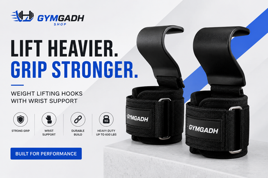 Weight Lifting Hooks with Wrist Support | Deadlift Gym Grips ( 1 Pair)
