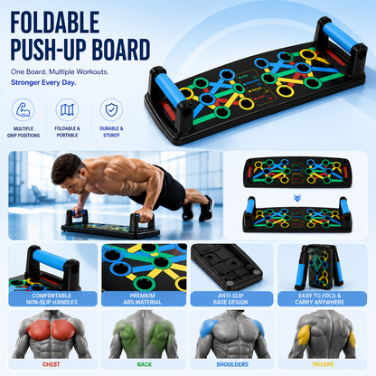 Foldable Push Up Board for Home Workout | GymGadh
