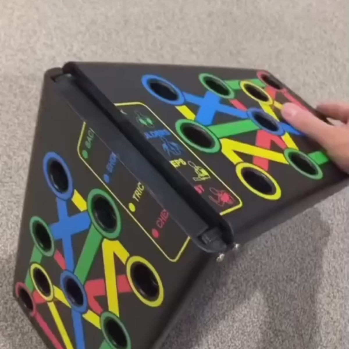 tutorial for foldable push up board